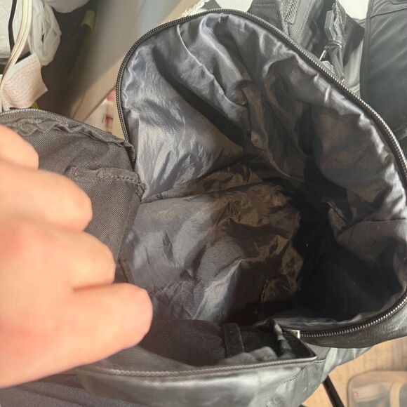 Under Armour Sport SC Duffel Backpack Bag Storm Black Gray 22" w/ Shoe Compart - Picture 12 of 16